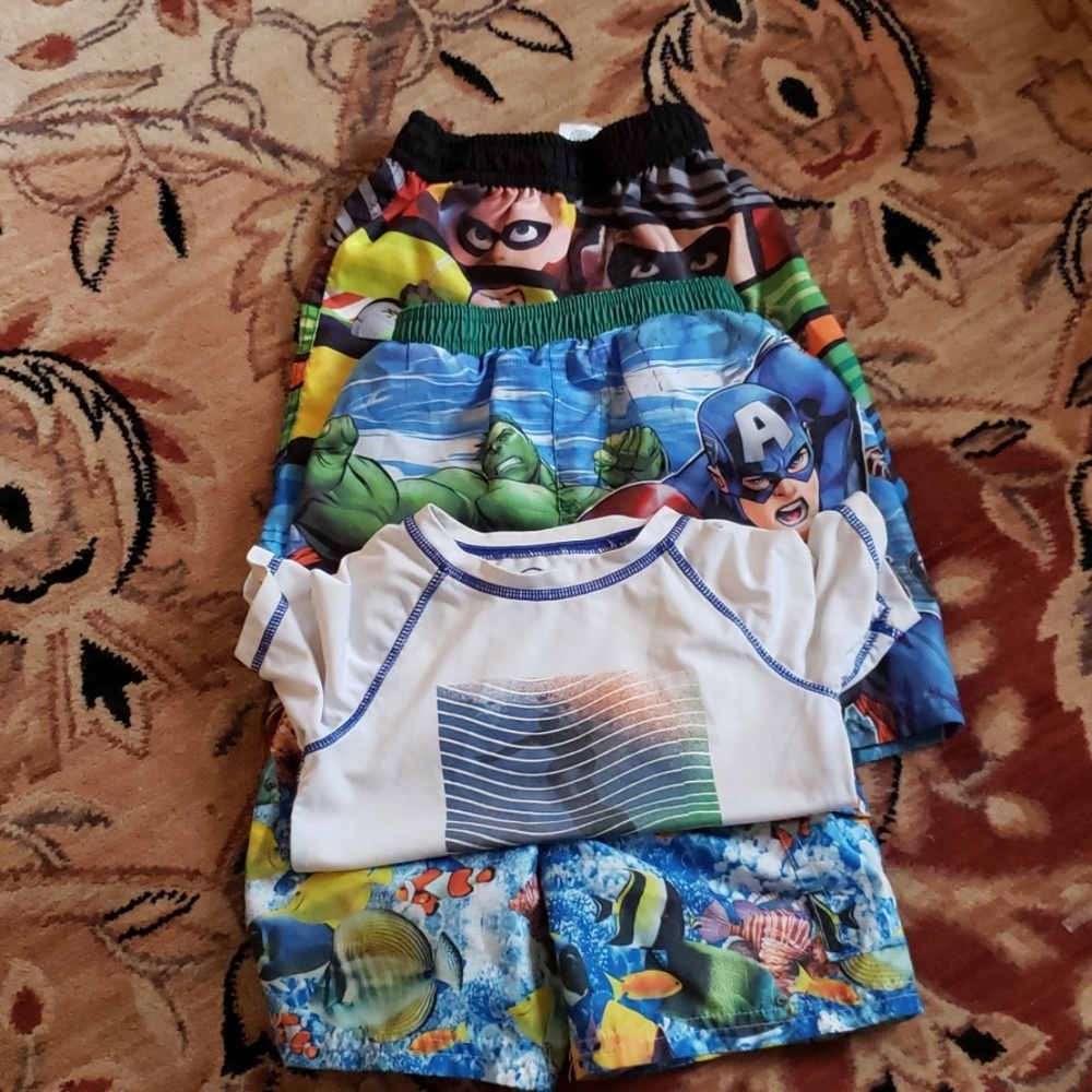 Lot of 3 bathing suits. Size 24 months